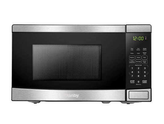 Danby 0.7 cu. ft. Microwave - Black with Stainless Steel