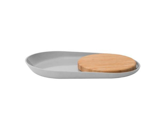 BergHoff 3950057 - Leo 13.5" Oval Plate with Bamboo Cutting Board