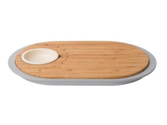 BergHoff 3950060 - Leo 15.25" Two-Sided Tapas Cutting Board with Tray