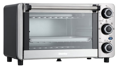 Danby Stainless Steel 0.4 cu ft 4 Slice Countertop Toaster Oven