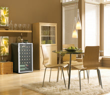 Load image into Gallery viewer, DWC350BLP - 36 Bottle Wine Cooler -  Platinum with Black Sides

